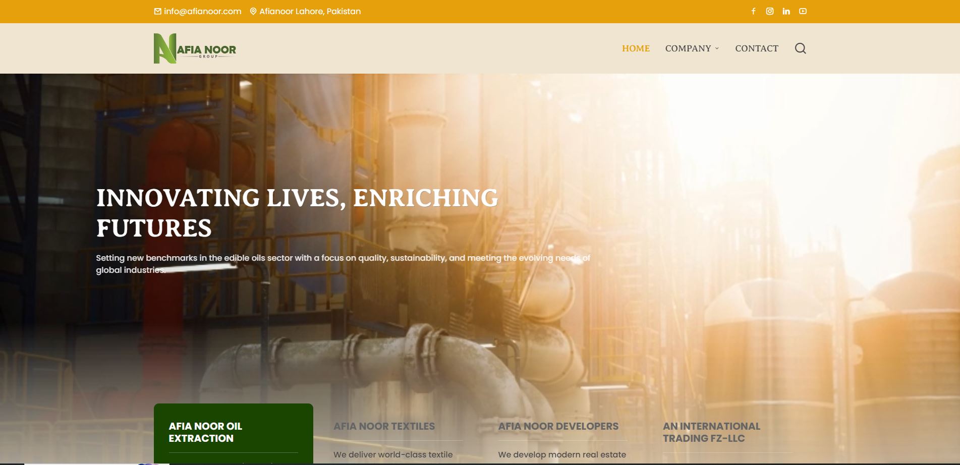 Afia Noor website preview