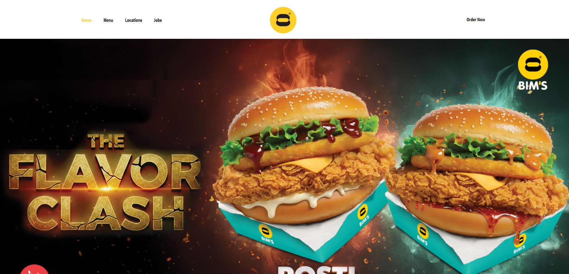 BIMS Burger website preview
