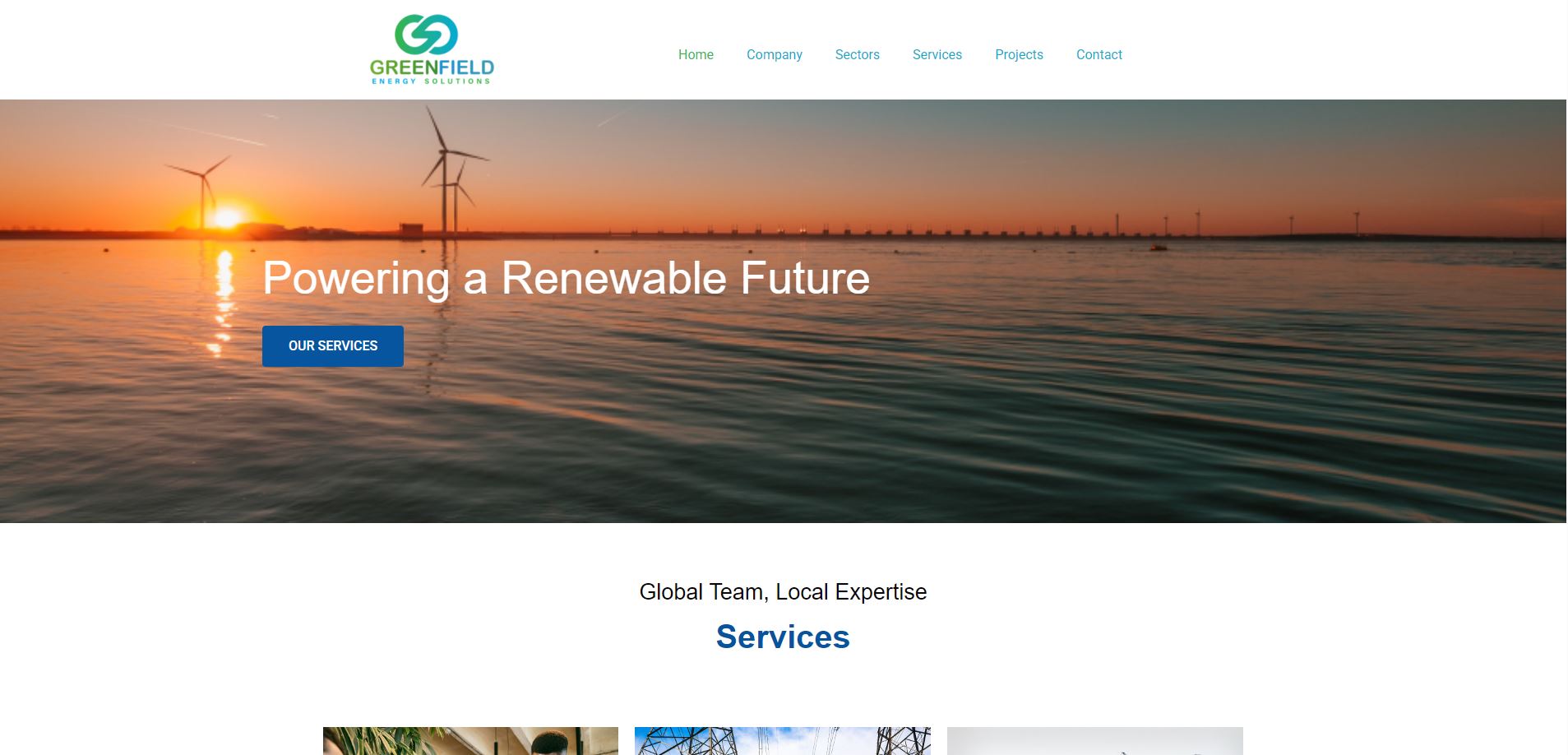 Green Field Energy Solution website preview