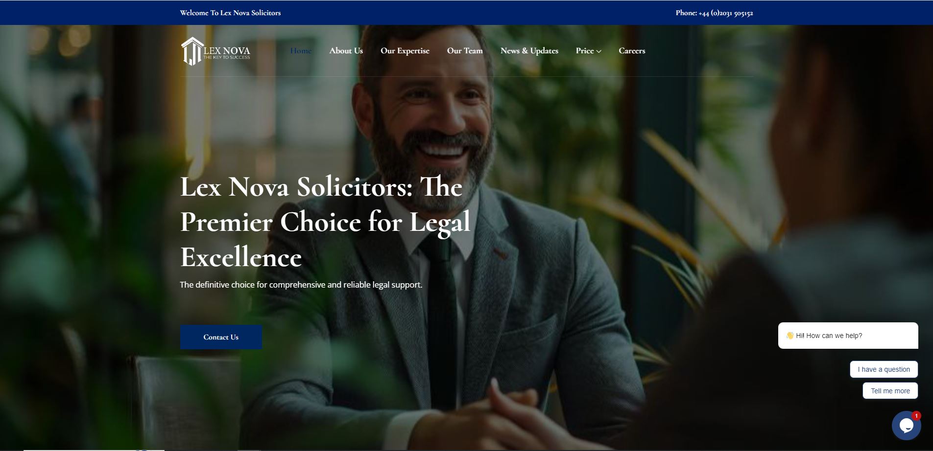 Lex Nova Solicitors website preview