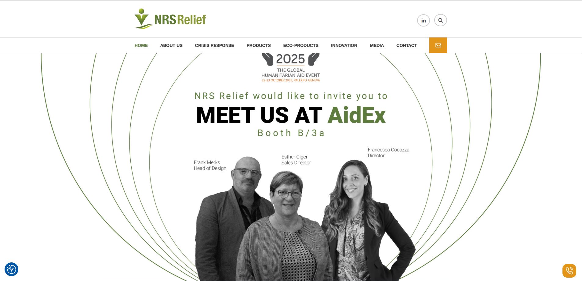 NRS RELIEF website preview